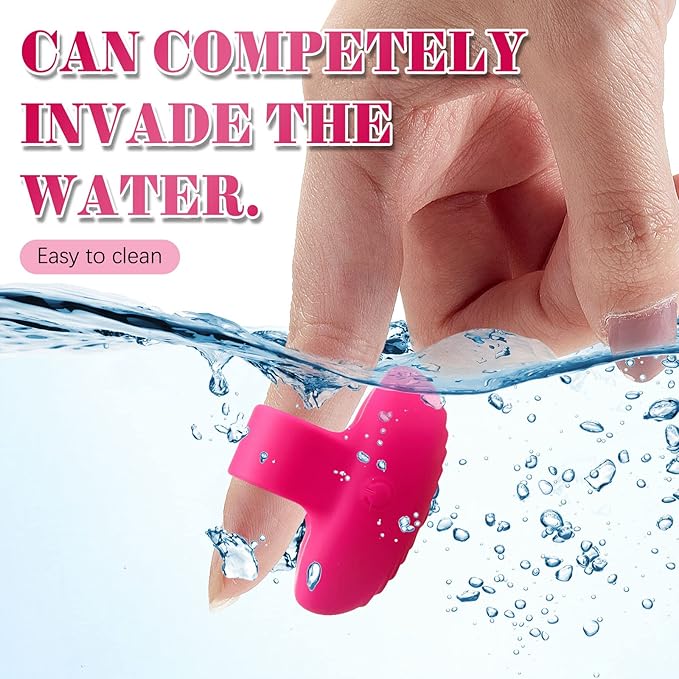 TrelaCo Pocket Mini Ring Facial and Eye Massage Ball USB Rechargeable Fingertip Massager Rose Red Face Facial Muscle Tightening Anti-Aging Relief Eyes Dark Circles, Eye Puffiness, Fatigue