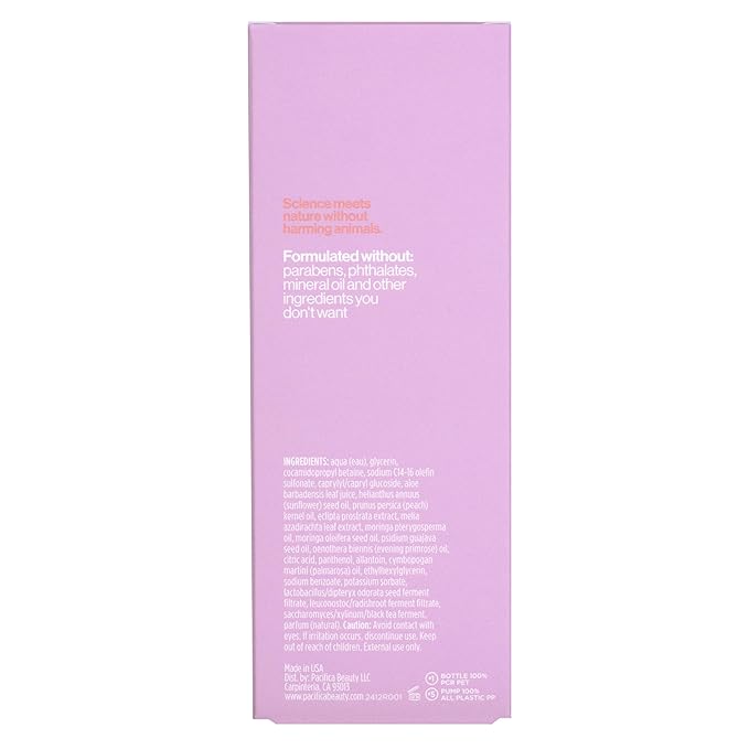 Pacifica Melt For You Facial Cleansing Oil – Hydrating Daily Face Wash & Makeup Remover Oil Cleanser for All Skin Types, Gentle Non-Comedogenic, Vegan, Clean Beauty, Dermatologist Tested 8 fl oz