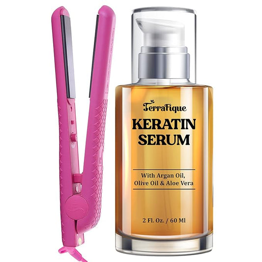 Keratin Hair Serum - Herstyler CS Pink Flat Iron Set