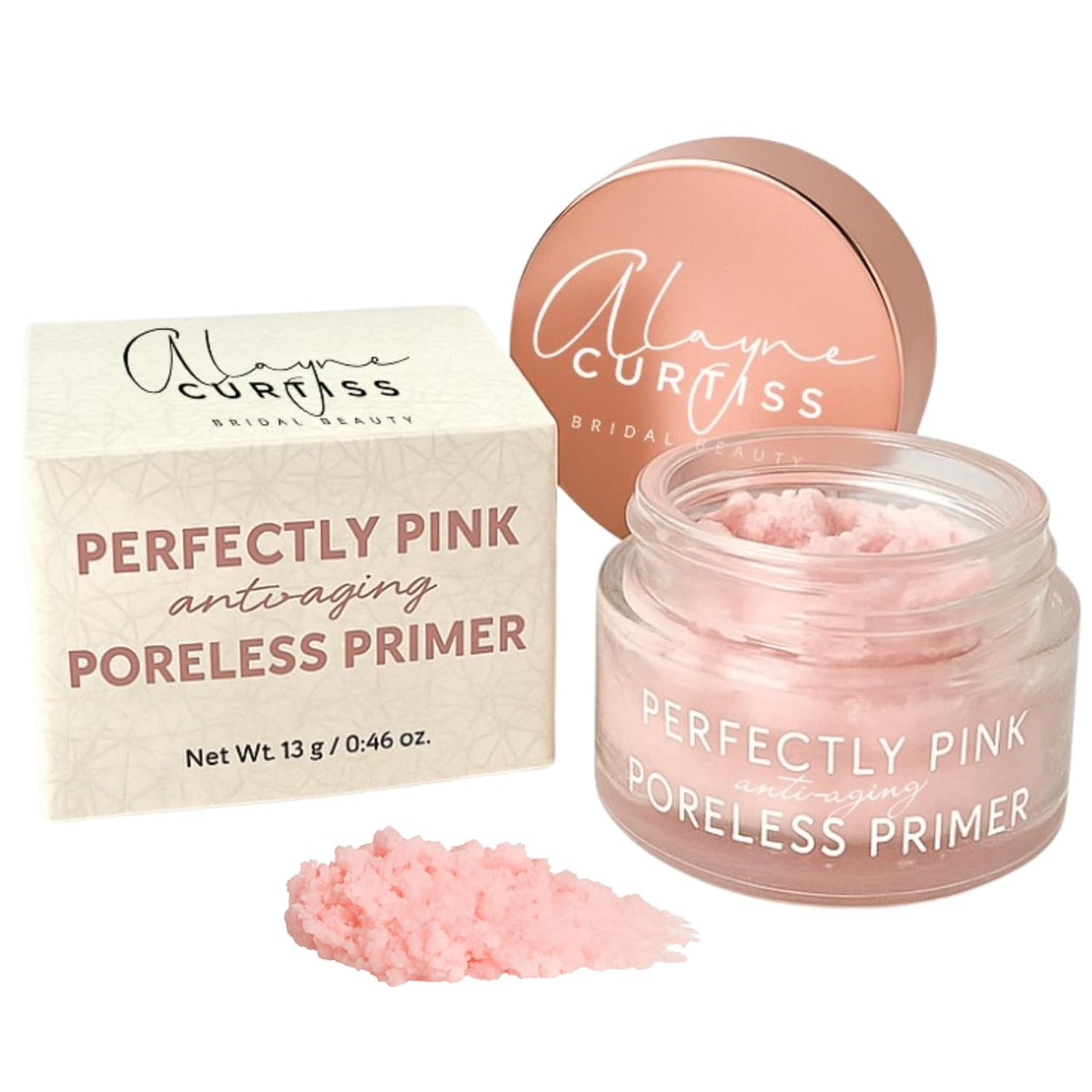Perfectly Pink Poreless Primer Face Makeup Primer, Pore Perfecting, Skin Smoothing, Mattifying, Line Smoothing, Long Lasting, Skin Blurring, Use before or after foundation, powder, All skin types