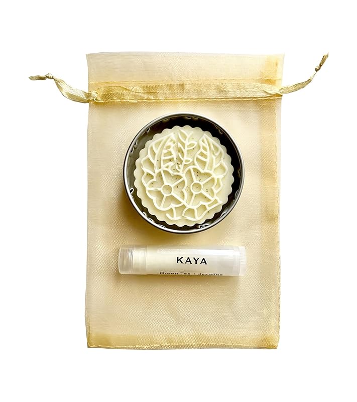 Green Tea Jasmine - Solid Lotion & Lip Balm - All Natural Organic - Gift for Mom, Gift for Teacher, Bridal shower, Birthday gift, Baby shower, Self care