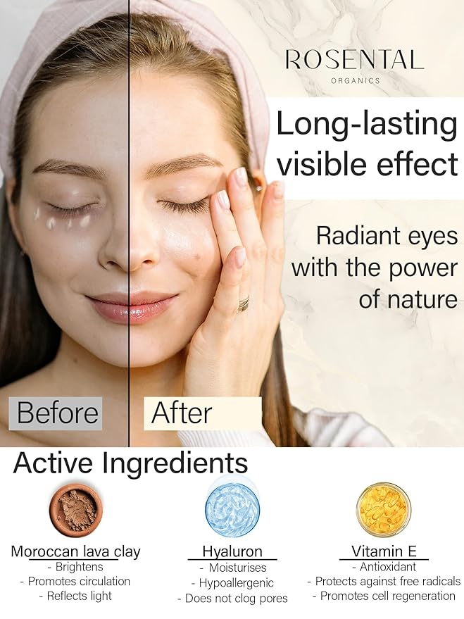 Organics Organic Eye Cream for All Skin Types, 15ml (0.5 fl. oz) (BB Eye Cream, 15ml)