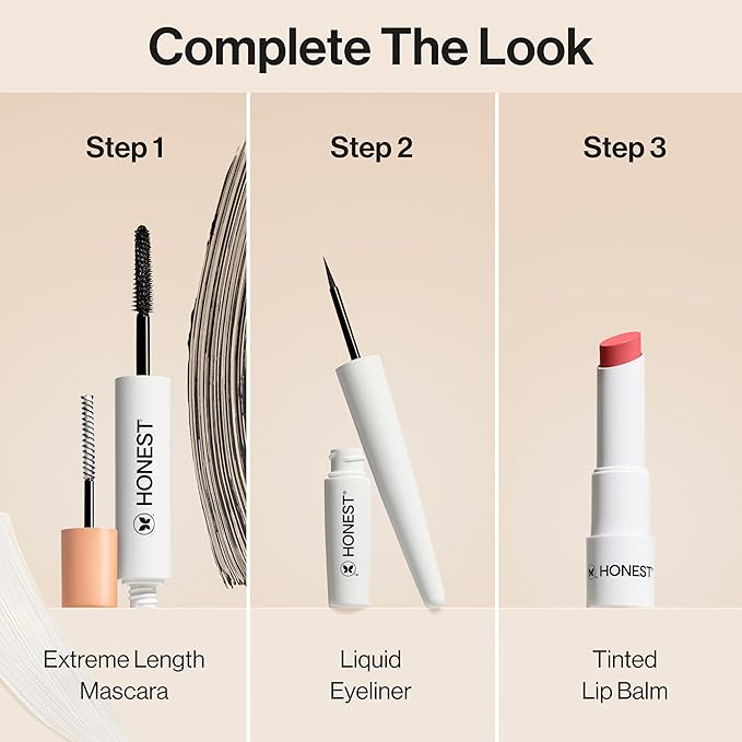 Honest Beauty Moisturizing Vegan Tinted Lip Balm 3-Pack | Antioxidant-rich Acai Extracts + Avocado Oil | Paraben Free + Cruelty Free