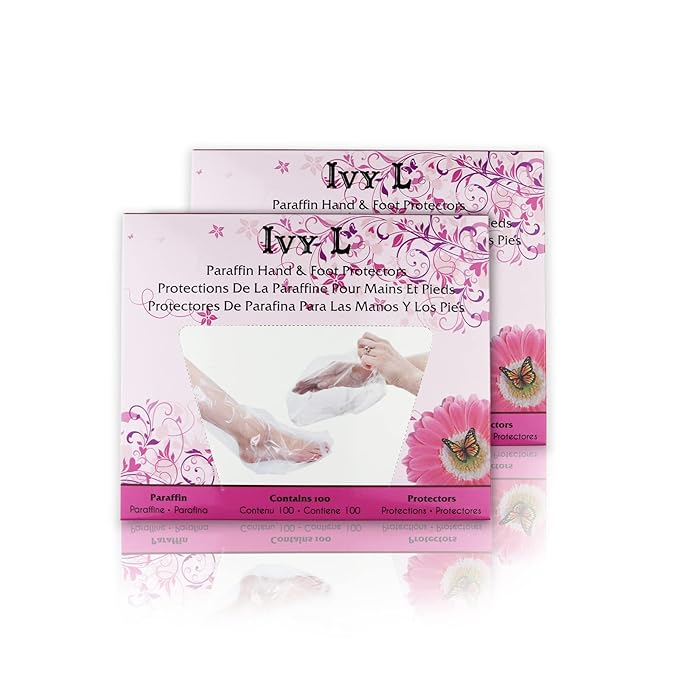 200 Counts - Ivy L Paraffin Hand & Foot Glove Bag Protectors Wax Works Thermal Mitt Liner Professional Cozy Liners Hand or Foot 15 x 10 Inches