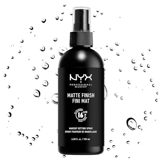 NYX PROFESSIONAL MAKEUP Makeup Setting Spray - Matte Finish, Long-Lasting Face Mist for up to 16HR Wear, Vegan Formula, JUMBO Size