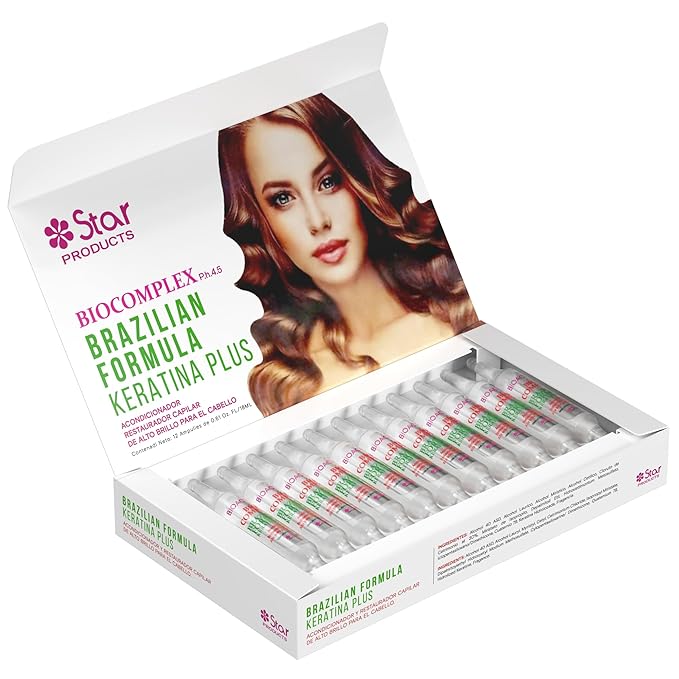 Brazilian Formula Keratin Plus 12 Pack – 0.61 oz Each, Professional Hair Smoothing & Strengthening Treatment for Frizz-Free, Healthy Hair