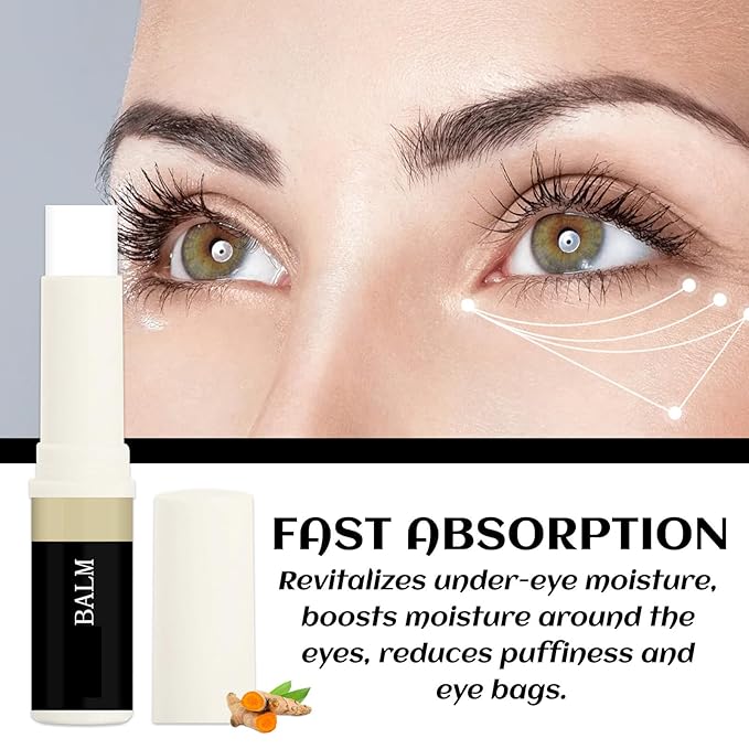 2PCS Eye Balm For Under Eye Bags, Turmeric Eye Bag Cream For Dark Circles, Dark Circles Under Eye Treatment, Eye Balm For Under Eye Bags, Deeply Moisturizes, Fade Fine Lines, Anti Wrinkle 2PCS