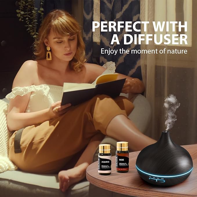 Essential Oil Set - Natural Essential Oils - Essential Oils Gift Set for Diffuser, Home Care, DIY Candle and Soap Making(25 * 5ML)