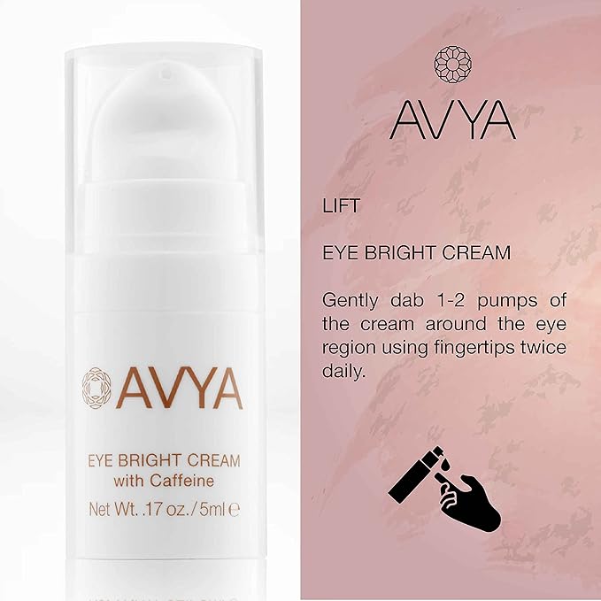 Avya Skincare Discovery Starter Set | Anti-Aging | Gentle Cleanser (15ml) + Anti-Aging Power Serum (10ml) + Eye Bright Cream (5ml) + Night Moisturizer (10ml)