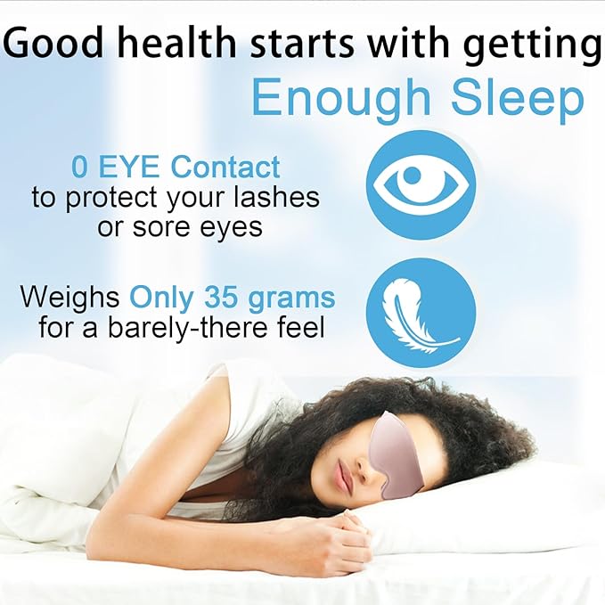 Eye Mask for Lash Extensions, Sleep Mask for Lash Extensions for Lashes Aftercare,Lash Extension Sleep Mask for Travel Yoga Nap, 3D Contoured Eye Mask