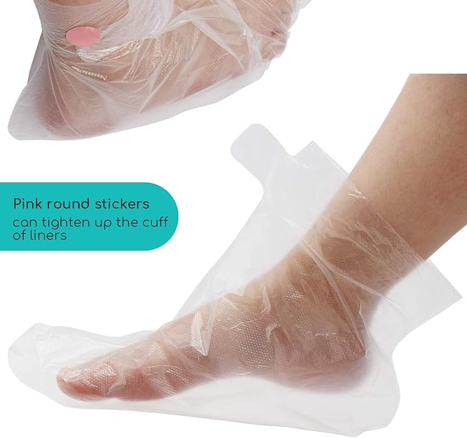 200 Counts Paraffin Bath Liners & Paraffin Wax Foot Liners, Segbeauty Thermal Foot Liners, Larger Paraffin Heated Foot SPA Booties, Foot Protector, Wax thera-py Bags for Paraffin Wax Machine