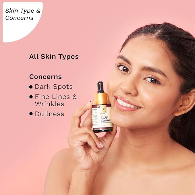 Red Vine Face Serum | Hydrates, Firms & Revitalizes Skin | Reduces Wrinkles & Fine Lines | with Peptides & Hyaluronic Acid | Anti-Aging, Fragrance-Free, Lightweight | 1.01 Fl Oz (30ml)