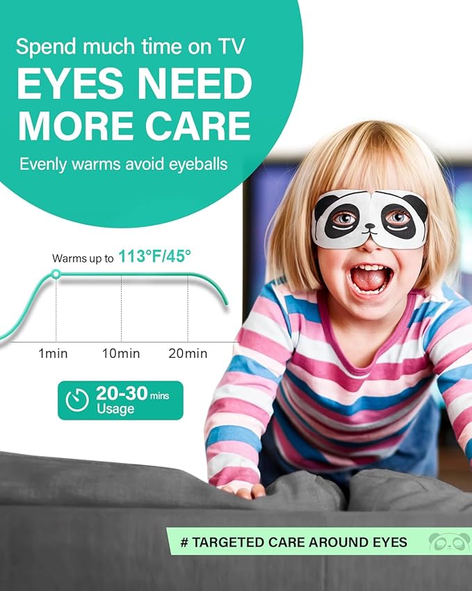 Visible Steam Eye Masks for Dry Eyes, 20-Pack Warm Eye Mask, Reduce Puffiness & Dark Circles, Disposable Eye Mask, Soothe Tired Eyes for Travel Essentials, Party Favors, Unscented