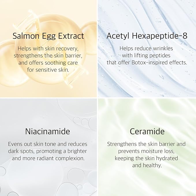 Salmon & Peptide Nutrition Eye Patches – Hydrating & Anti-Aging Under Eye Patches with Collagen & Peptides for Puffy Eyes, Fine Lines, and Dark Circles – Korean Skincare, 60 Patches