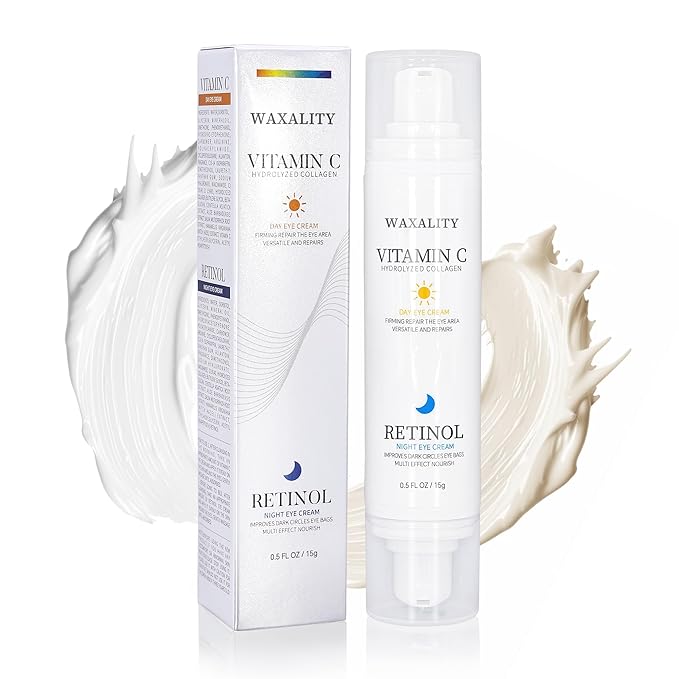 Under Eye Cream Dark Circles Under Eye Treatment Reduces Puffiness, Fine Lines, Wrinkles and Eye Bags - Vitamin C & Retinol Cream for Under Eye Care Day & Night (15 ML)