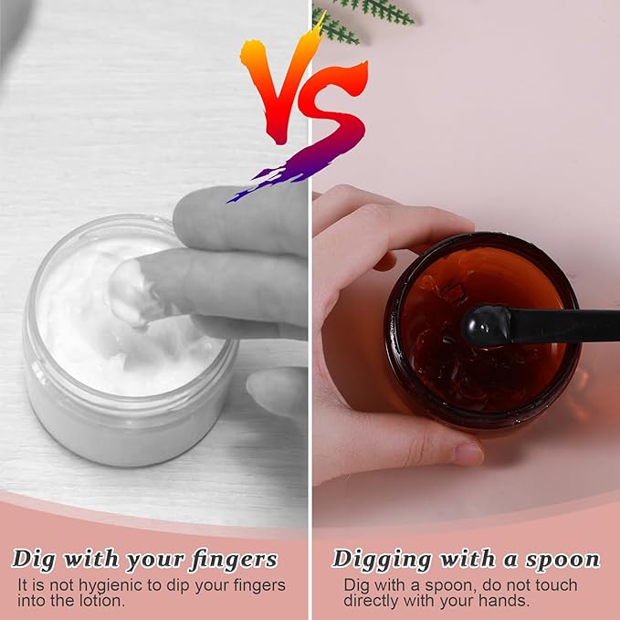 20Pcs Plastic Cosmetic Spatula Plastic Beauty Spoon Reusable Cosmetic Mask Mixing Spoon Spatulas Jelly Mask Spatula Stick Applicator Beauty Facial Tools for DIY Mask Mixing and Sampling