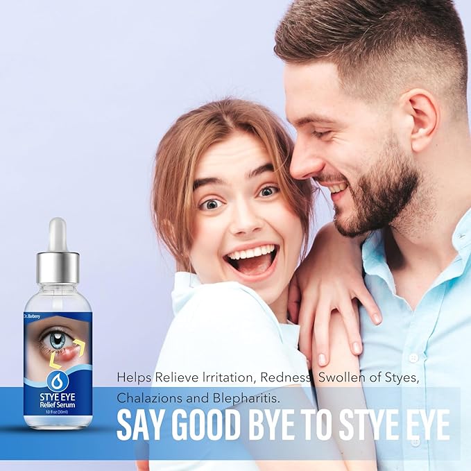 Stye Eye Treatment, Natural Stye Remover, Eye Stye Relief Serum, Premium Formula - Gentle Cleanser for Chalazion & Blepharitis (1 Fl Oz (Pack of 1))