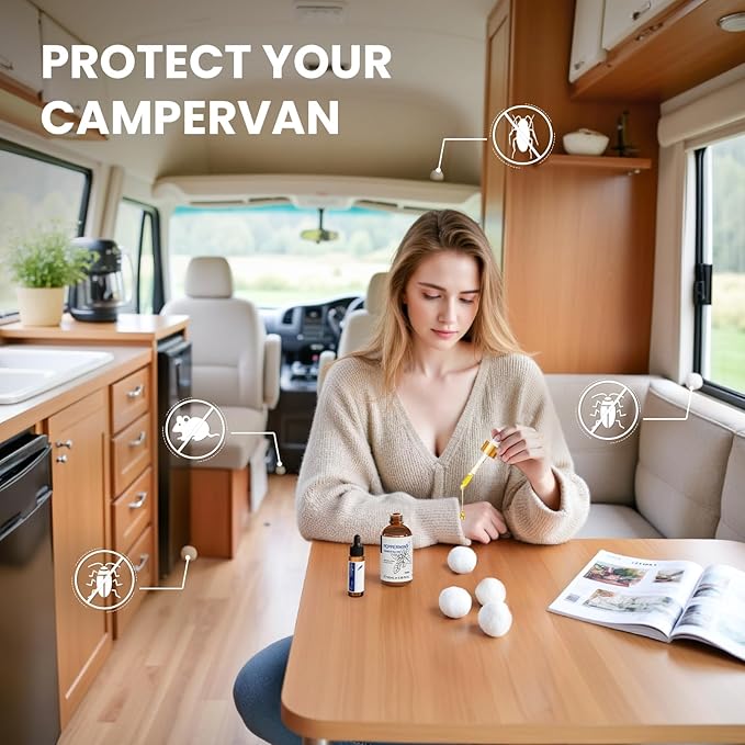 HIQILI 100ML Peppermint Essential Oil with Summer Travel Bottle and Glass Dropper, 100% Pure and Natural Therapeutic Grade