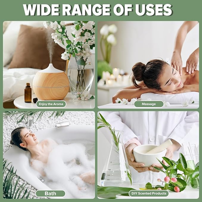 9PCS Premium Quality Essential Oils Set for Soap Making Diffusers, 10ml/0.33fl. oz Fragrance Oils, Long Lasting Scents, Ideal Gift Set for Friends and Families