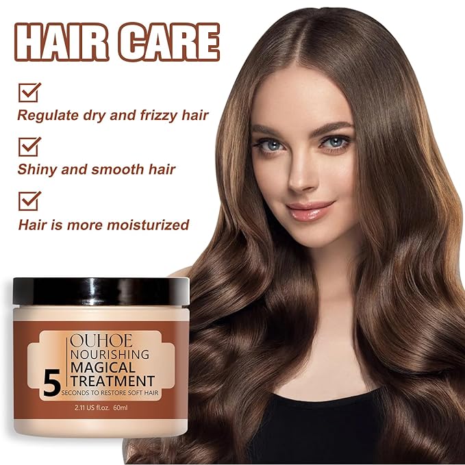 OUHOE Nourishing Treatment - Collagen Hair Mask, Deep Conditioner for Dry, Damaged Hair (2Pcs)