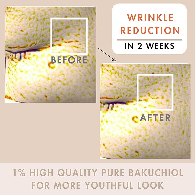 Bakuchiol Face Serum - Finding Meemo Don't Age Me Retinol Alternative Peptide Serum for Fine Lines & Wrinkles, 1% Bakuchiol Oil, Anti Aging Serum