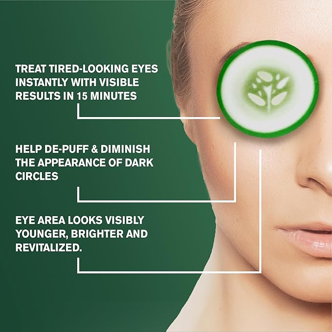 Fran Wilson Nourish My Eyes Eye Pads - Soothe Tired Eyes, Reduce Puffiness & Dark Circles, hydrates the skin around the eyes - 36 Count - Cooling & Refreshing, Instantly (Cucumber)
