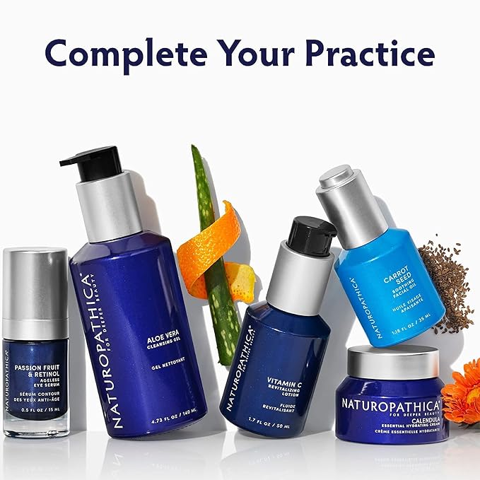 Naturopathica Carrot Seed Soothing Facial Oil, Rejuvenating Face Oil to Help Prevent Redness & Protect Skin, Hydrating Antioxidant Oil for Face, 1.18 fl oz