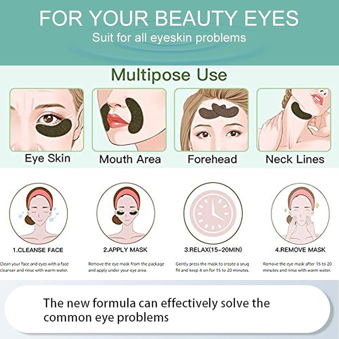 Under Eye Mask Patches, 30 Pairs Collagen Hydrating Moisturizing Smoothing Gel Pads for Puffy Eyes Bags,Dark Circles,Puffiness,Fine Lines,Wrinkles,Anti-Aging Sakura