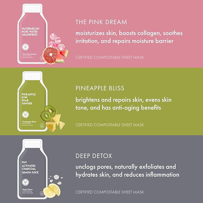 Vitamin C Glow Antioxidant Rich Sheet Mask Set