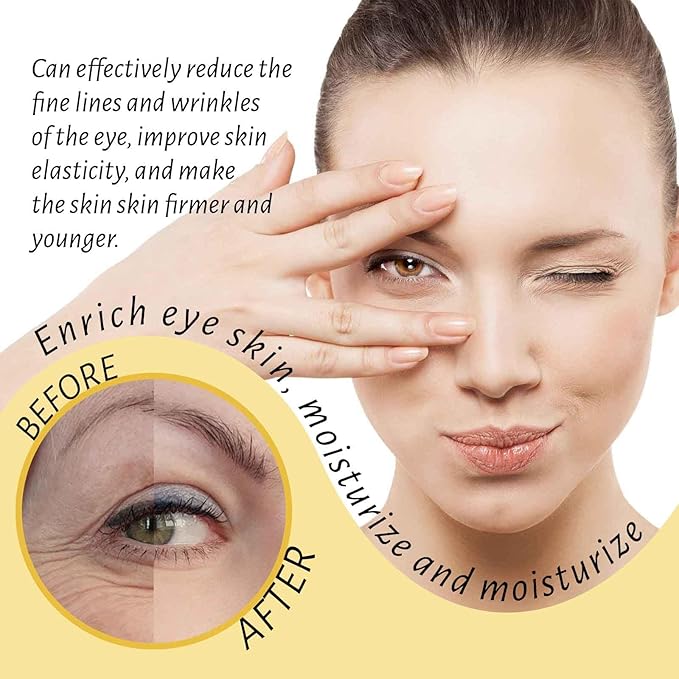 Eye Roller for Puffy Eyes, Castor Oil and Frankincense Eye Roller for Dark Circles, and Wrinkles, Anti Aging Eye Serum Cream, Glass Bottle, 2 PCS