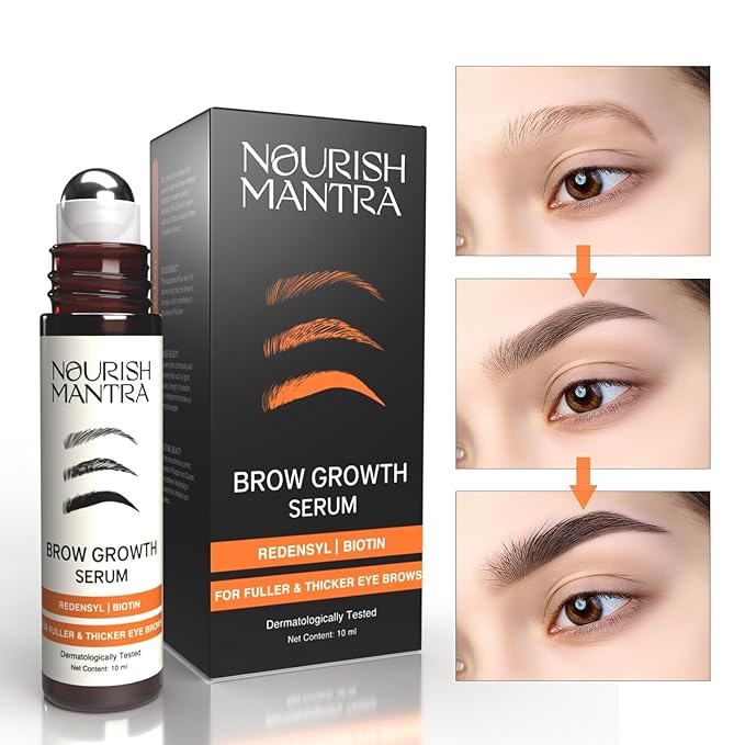 Nourish Mantra Eyebrow Growth Serum 10 ml and Ratrani Moroccan Lava Face Wash 100 ml