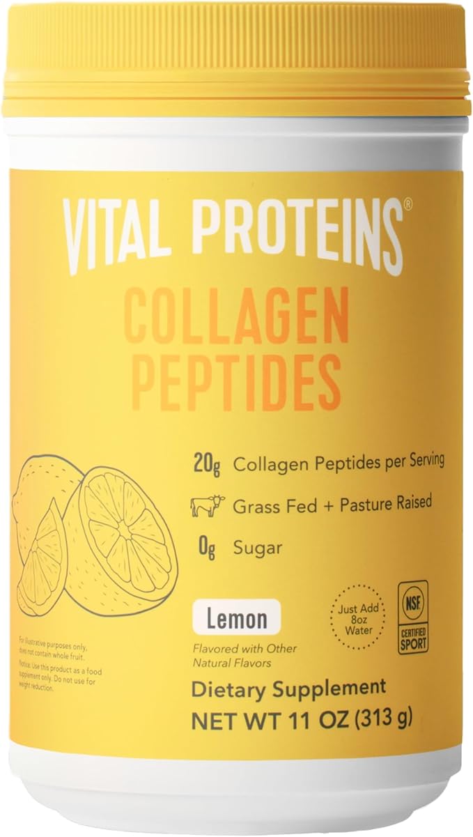 Vital Proteins Collagen Peptides Powder, Collagen Supplements, Hair & Skin Health, 14 Servings, Lemon