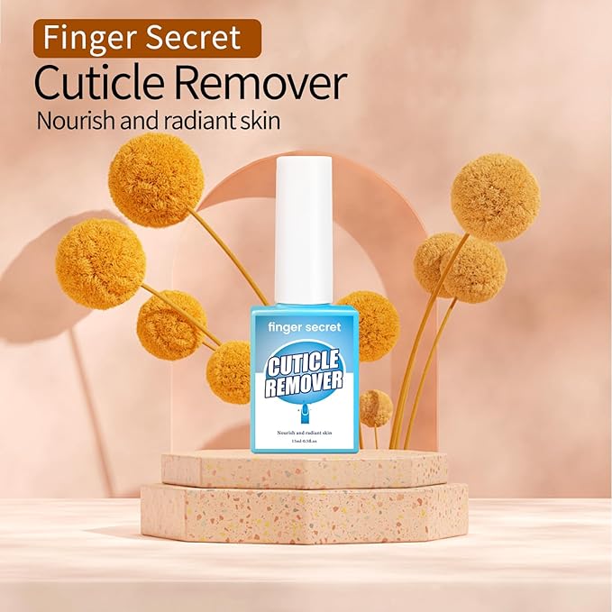 Cuticle Remover Liquid, Professional Nail Care Solution Set Nail Polish Gel Remover & Cuticle Remover Scissors & Cuticle Oil