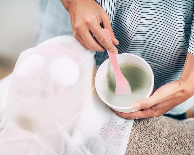 ONLYKXY 5pcs 5inch Plastic Beauty Spoon Facial Cream Brush Makeup Scoop Mud Reusable Cosmetic Dig Scoop Spatula Mask Tip for Lotions Moisturizers Home Salon DIY Facemask Mixing Sampling (Pink)