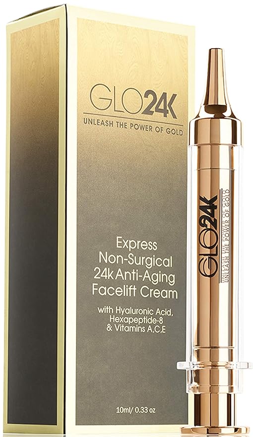GLO24K Complete Eye Care Set with our 24k Instant Facelift Cream, Eye Cream, and Eye Serum
