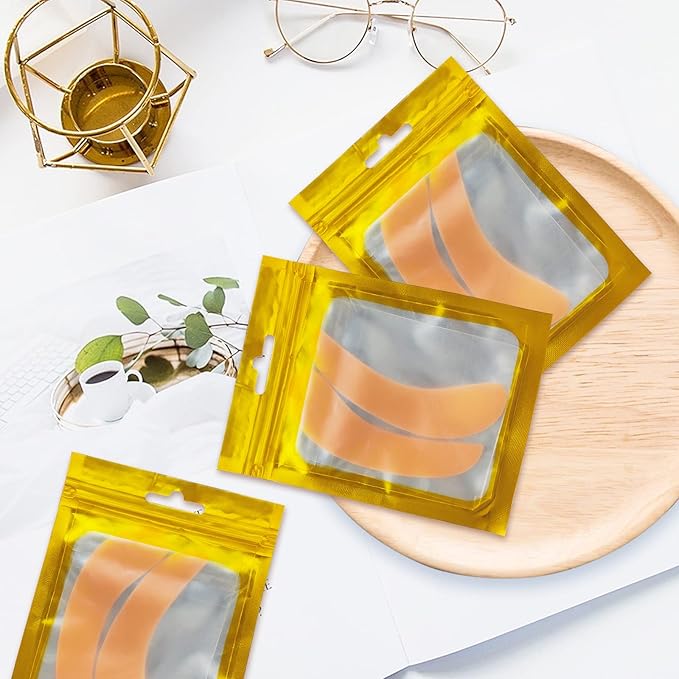 Libeauty Reusable Lash Extension eye pads 3 pairs Eyelash Lift/T-int Under Eye Gel Silicone Pads Patches Kit Soft and Skin-Friendly