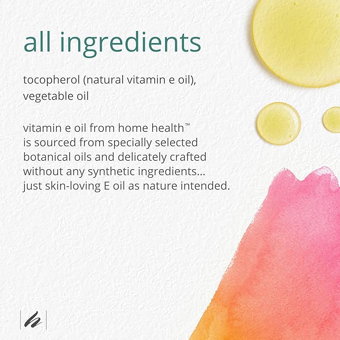 Home Health Vitamin E - 2.5 fl oz - Skin Beauty Oil - Vegan Friendly