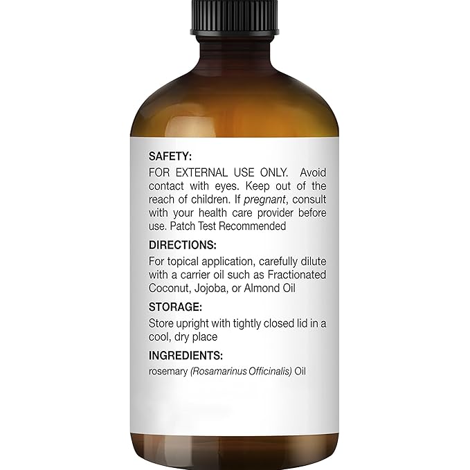 Majestic Pure Rosemary Essential Oil - 100% Pure & Premium Rosemary Oil for Hair Growth, Skin, Face, Aromatherapy & Diffuser - 4 fl oz