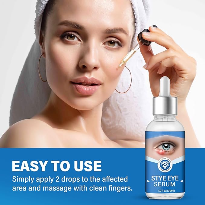 Stye Eye Treatment, Gently Cleanses Lashes and Eyes, Restore Healthier Eye Skin, 30 ml