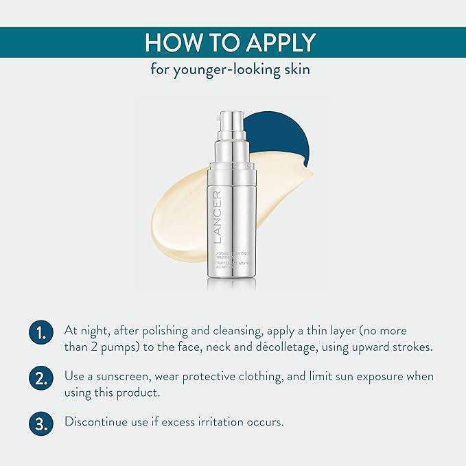 Lancer Skincare Advanced Retinol Treatment with 1.25% Retinol, Anti-Aging Face Serum, 1 Ounce
