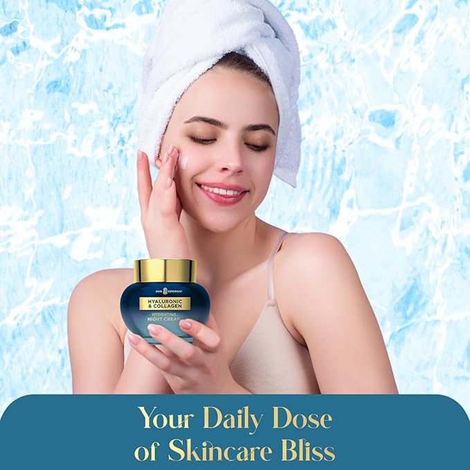 Hyaluronic Acid & Collagen Face Moisturizer - Long-Lasting Hydration, Skin Firming, Anti-Aging - Dermatologist Tested, Cruelty-Free Korean Skin Care for All Skin Types - 1.69 Fl. Oz