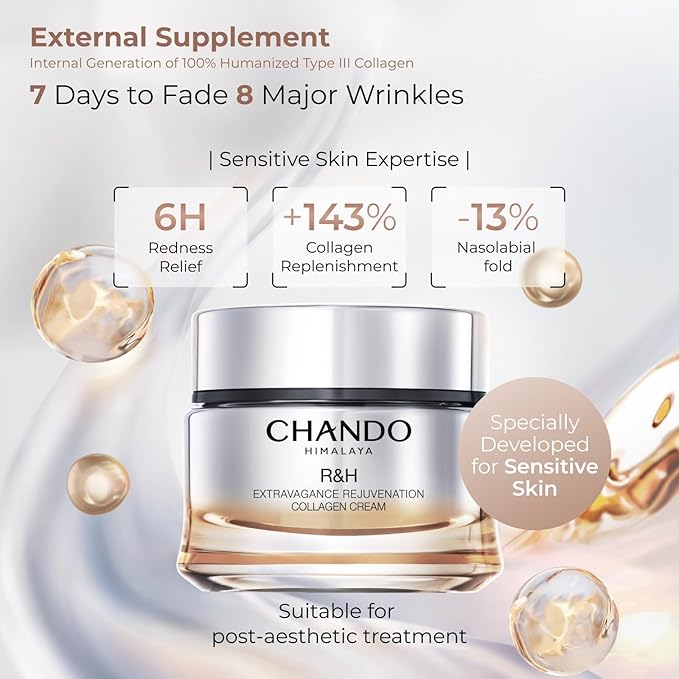 Extravagance Rejuvenation Collagen Cream (55g/1.94oz) - Collagen Anti Aging Face Cream Moisturizer for Boosts Skin Renewal and Collagen Replenishment