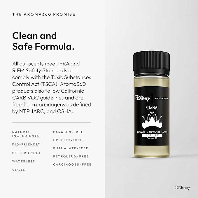 Aroma360 | Disney Down in New Orleans Pro-Pod Fragrance Oil Blend | The Princess and The Frog | Princess Tiana | Aromatherapy Scent Diffuser Oil | Coconut Bergamot Valencia Orange 1.7 fl oz 50mL
