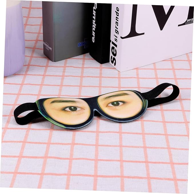 Mobestech 2pcs Travel Eye Mask Eye Mask for Travel Spoof Eye Mask Stereoscopic Eye Mask Eye Printing Eyeshade Funny Eye Masks for 3D Eye Eyeshade 3D Sleeping Eyeshade at Night Blindfold