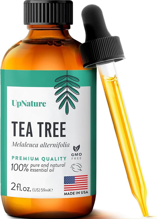 UpNature Tea Tree Oil - 100% Natural Tea Tree Essential Oil for Skin, Hair & Nails, 2oz