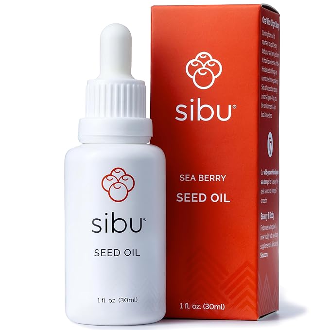 Sibu Premium Himalayan Sea Buckthorn Seed Oil, USDA Organic (30ml) – Amazing for Sensitive Skin, Breakouts, & Irritation