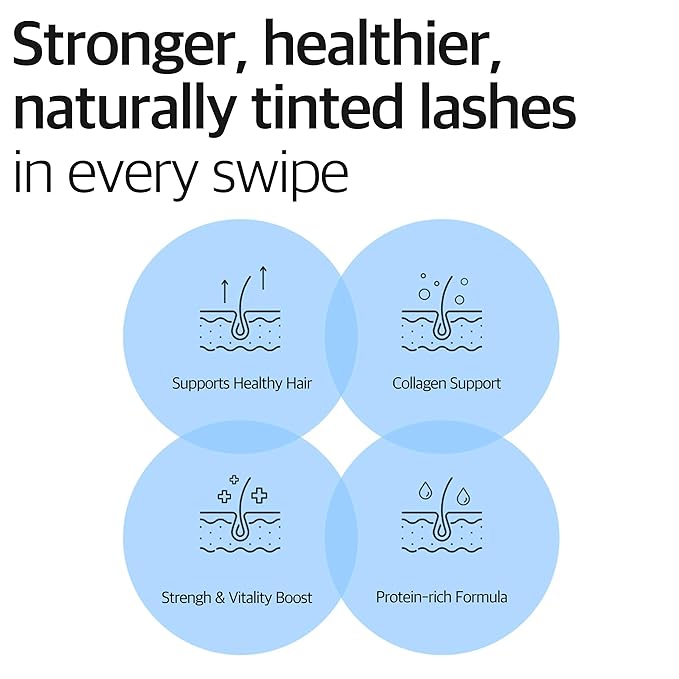 Derma Factory Peptide Eyelash Ampoule – Black Tinting Lash Growth Serum for Thin, Weak & Damaged Lashes – Volumizing Peptide Lash Enhancer, Oil-Free, Irritation-Free Formula, Black3, 0.16 fl oz