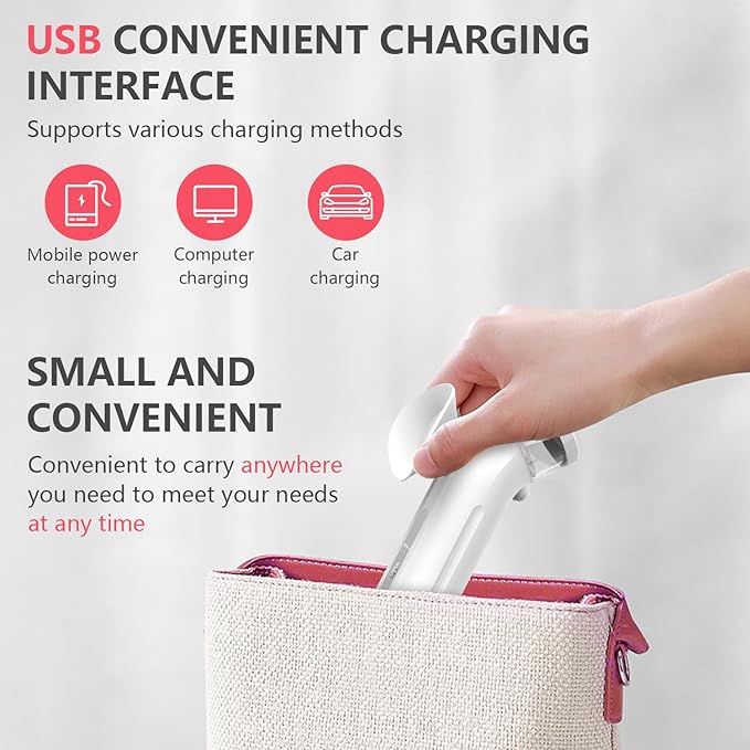 Eye Steamer for Dry Eye, Nano Eye Mist Steam Sprayer, Portable Eye Steam Sprayer, Heated Mist steam Therapy for Dry Eyes Relief, Moisturizing Eye Treatment, Mini Soothing Steamer for Eye Care（1 PCS）