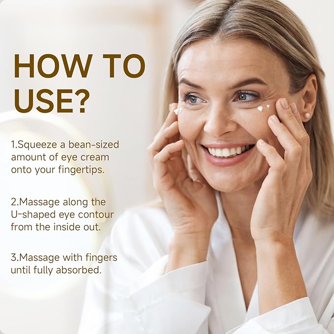 Instant Eye Tightener, Under Eye Bags and Wrinkles Filler, Temporary Instant Visibly Reduces Wrinkles Dark Circles Fine Lines Tightening and Lifting Cream for Women Men, 30ml