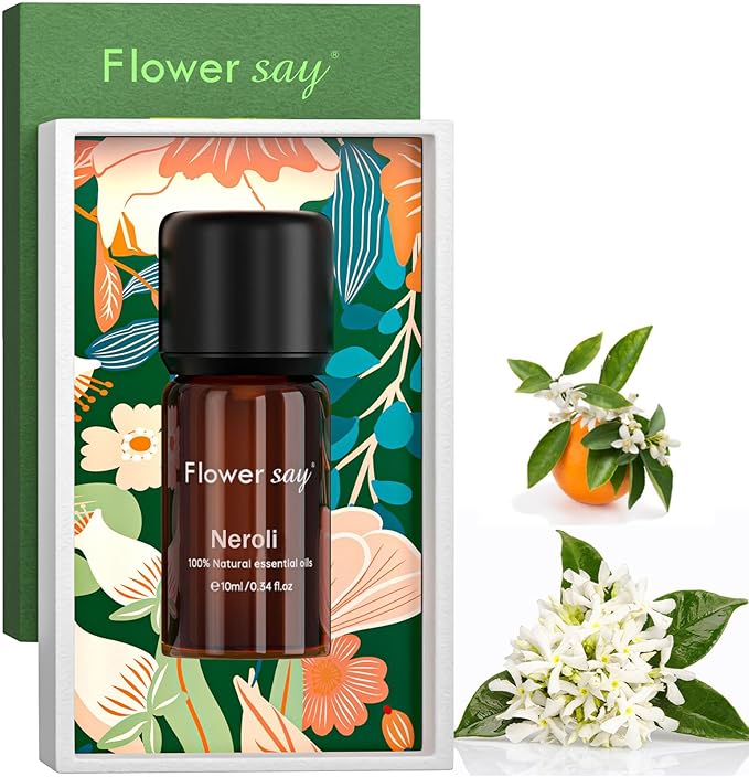Neroli Essential Oil 0.34Oz - 100% Pure Natural MAX Undiluted Premium Therapeutic Grade Essential Oils for Diffuser/Skin Care/Massage/Hair/Toenails